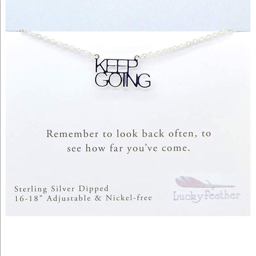 🆕 Lucky Feather Sterling Silver Dipped Necklace